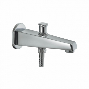 Wall spout with Button Attachment