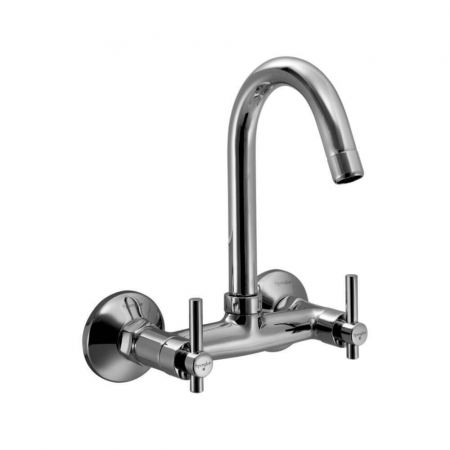 Two Hole Sink Mixer Wall Mounted